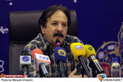 مجید مجیدی کارگردان در نشست خبری نخستین جشنواره طراحی نشانه  پیامبر اکرم 