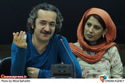 آیدا کیخایی و محمد یعقوبی در نشست خبری نمایش« مرد بالشتی» 