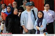 حبیب رضایی در  تجمع سینماگران مقابل خانه سینما