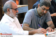 حبیب احمدزاده و  پرویز پرستویی در نشست گروه اعزامی صلح به هیروشیما 