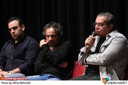امیر سماواتی تهیه کننده در نشست نقد و بررسی فیلم سینمایی دربند در فرهنگسرای ارسباران