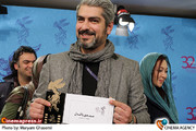مهدی پاکدل در نشست خبری فیلم «تمشک»در جشنواره فیلم فجر