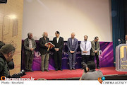 سیدحسن هاشمی(وزیر بهداشت) و سیدمحمدهادی ایازی(قائم مقام وزیر بهداشت) در خانه سینما