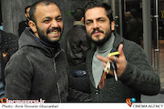عباس غزالی و صابر ابر در اکران خصوصی فیلم سینمایی«ارسال آگهی تسلیت برای روزنامه»