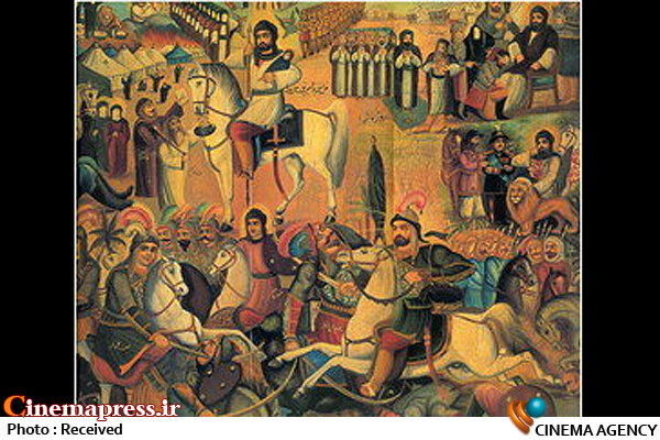 «پهنه رودکی» بوی محرم میگیرد نقاشی عاشورا