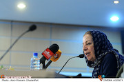 مرضیه برومند در نشست خبری شانزدهمین جشنواره بین‌المللی نمایش عروسکی تهران - مبارک