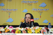 مرضیه برومند در نشست خبری شانزدهمین جشنواره بین‌المللی نمایش عروسکی تهران - مبارک