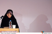 الهه عطائی در نشست خبری نهمین جشنواره فیلم پروین اعتصامی 