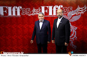 محمد مهدی حیدریان و سید رضا صالحی امیری در سی و پنجمین جشنواره جهانی فیلم فجر