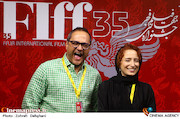 نگار جواهریان و رامبد جوان در سی و پنجمین جشنواره جهانی فیلم فجر
