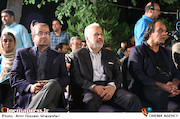 سیف الله صمدی ، احمد میرعلایی و سعید الهی در مراسم افتتاحيه ششمين جشنواره بينالمللی فيلم شهر