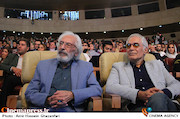 محمود کلاری و جمشید مشایخی در اختتامیه ششمین جشنواره بین‌المللی فیلم شهر