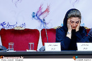 مینا ساداتی در نشست خبری فیلم سینمایی«سرو زیر آب»