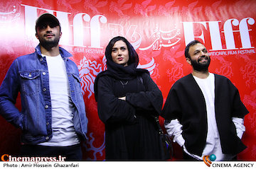 صابر ابر، پریناز ایزدیار و امیر جدیدی در دومین روز سی‌وششمین جشنواره جهانی فیلم فجر