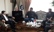 عباس خامه‌يار در ديدار نماینده پارلمان سوریه