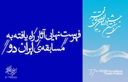فهرست نهایی آثار راه‌یافته به مسابقه ی ایران دو تئاتر فجر