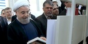افتتاح نمایشگاه کتاب تهران با حضور رئیس جمهور در کتابخانه ملی