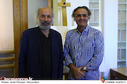 بهزاد خداویسی و کیانوش عیاری در مراسم افتتاحیه هفتمین جشنواره فیلم مستقل «خورشید»