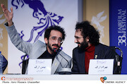 بهرام و بهمن ارک در نشست خبری فیلم سینمایی «پوست»