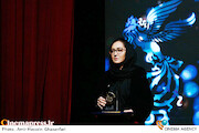 نیکی کریمی در مراسم تجلی اراده ملی سی و هشتمین جشنواره فیلم فجر