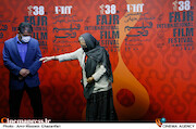 رخشان بنی اعتماد و جهانگیر کوثری در سومین روز سی و هشتمین جشنواره جهانی فیلم فجر