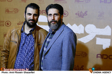 محمدرضا مصباح و پولاد کیمیایی در مراسم اکران خصوصی فیلم سینمایی «پوست»