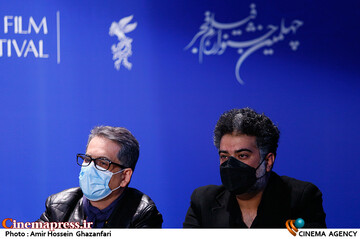 امید گلزاده و بهزاد عبدی در نشست خبری فیلم سینمایی«شادروان»