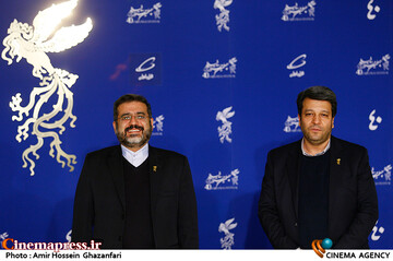 بازدید محمدمهدی اسماعیلی وزیر فرهنگ و ارشاد اسلامی و محمد خزاعی از چهلمین جشنواره فیلم فجر