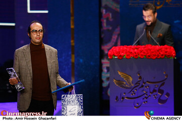 مسعود سخاوت دوست در مراسم اختتامیه چهلمین جشنواره فیلم فجر