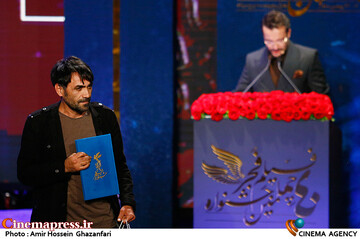 سیدهادی محقق در مراسم اختتامیه چهلمین جشنواره فیلم فجر