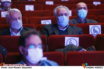 محمدرضا فرجی در مراسم تجلیل از مالکین و سازندگان سالن‌های سینمایی سراسر کشور