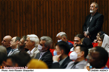 محمدرضا کریمی صارمی در مراسم اختتامیه دوازدهمین جشنواره بین‌المللی پویانمایی تهران