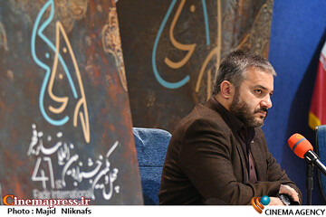 علیرضا سعیدی در نشست خبری چهلویکمین جشنواره بینالمللی تئاتر فجر