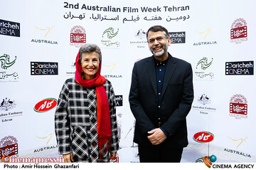 مجید اسماعیلی و لیندال ساکس در مراسم افتتاحیه دومین هفته فیلم استرالیا