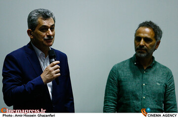 سردار اورچین و دریا اورس در مراسم اکران خصوصی فیلم سینمایی درخت خاموش