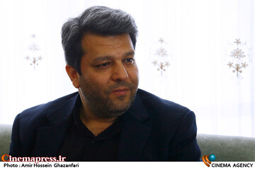 دیدار محمد خزاعی رئیس سازمان سینمایی با استاد علی نصیریان