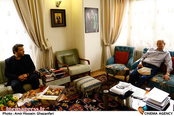 دیدار رئیس سازمان سینمایی با استاد علی نصیریان