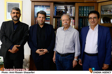 دیدار رئیس سازمان سینمایی با استاد علی نصیریان