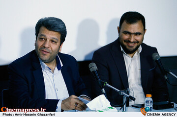 مهدی آذرپندار و محمد خزاعی در پنجمین روز سی و نهمین جشنواره بین‌المللی فیلم کوتاه تهران
