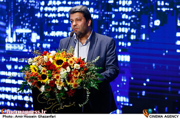 محمد خزاعی در اختتامیه سی و نهمین جشنواره بین‌المللی فیلم کوتاه تهران