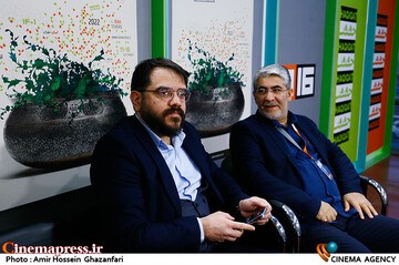 محمد حمیدی مقدم و مجتبی امینی در شانزدهمین جشنواره بین‌المللی سینماحقیقت