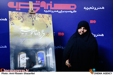 زینب نادعلی مادر شهید محمدحسین محمدخانی در مراسم اکران فیلم مستند قرار روز شانزدهم