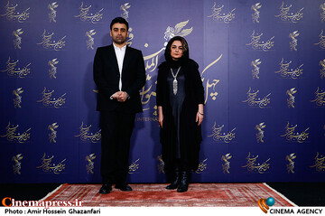 ناهید عزیزی‌ صدیق و سیدرضا محقق در دومین روز از چهل و یکمین جشنواره بین‌المللی فیلم فجر