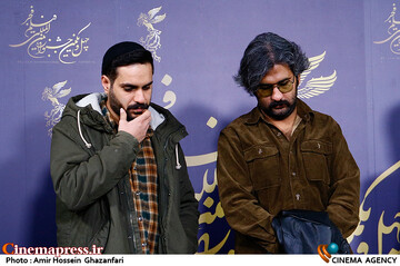 حسین دوماری و پدرام پورامیری در دومین روز از چهل و یکمین جشنواره بین‌المللی فیلم فجر