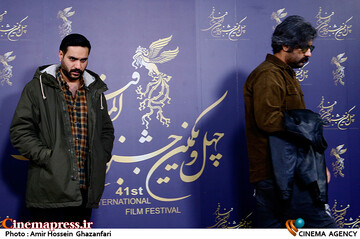 حسین دوماری و پدرام پورامیری در دومین روز از چهل و یکمین جشنواره بین‌المللی فیلم فجر