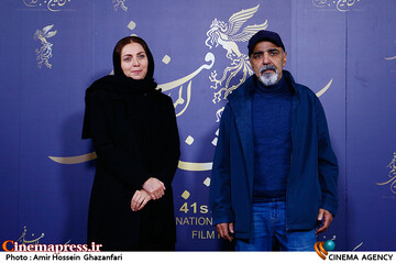 جلیل شعبانی و لیلی عاج در سومین روز از چهل و یکمین جشنواره بین‌المللی فیلم فجر