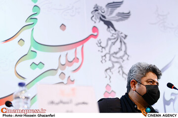 حسین ریگی در نشست خبری فیلم سینمایی هوک