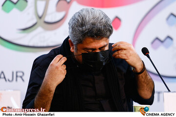 حسین ریگی در نشست خبری فیلم سینمایی هوک