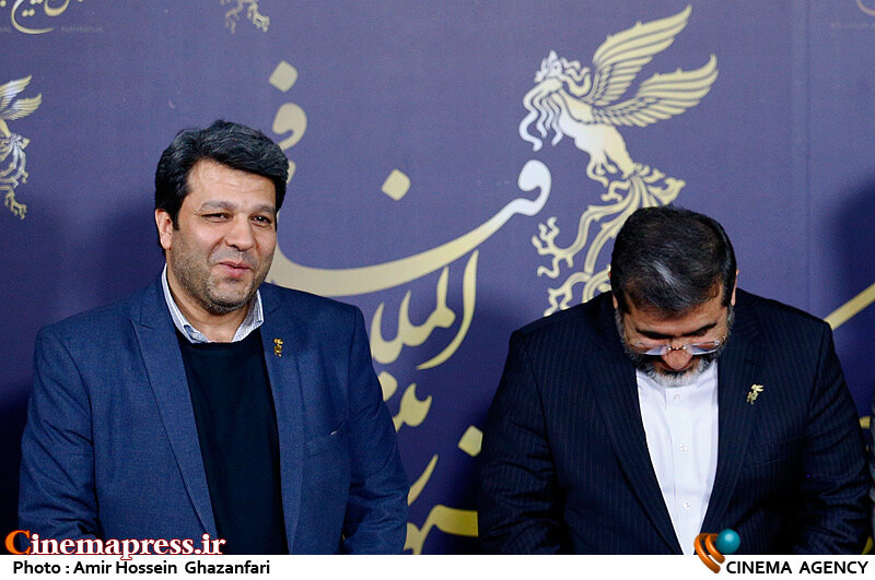 حضور محمدمهدی اسماعیلی وزیر فرهنگ و ارشاد اسلامی و محمد خزاعی در چهل و یکمین جشنواره فیلم فجر
