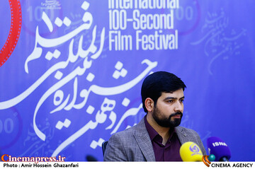 حمیدرضا جعفریان در نشست خبری سیزدهمین جشنواره فیلم ۱۰۰